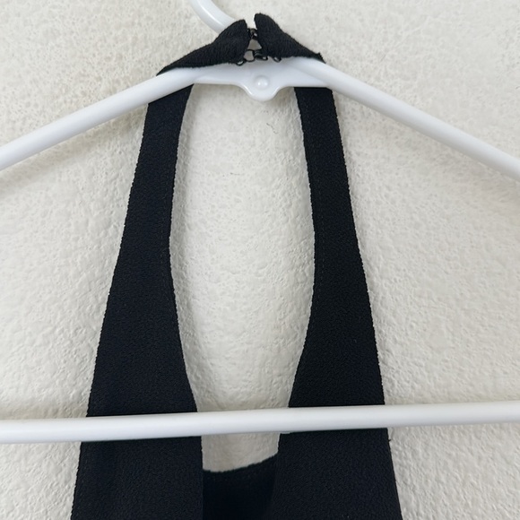 Reformation Open Back Halter Minimalist Black Dress - Picture 10 of 12
